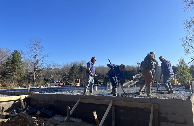 Circle M Construction framing work in progress on a residential job